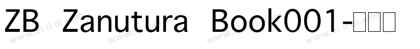 ZB Zanutura Book001字体转换